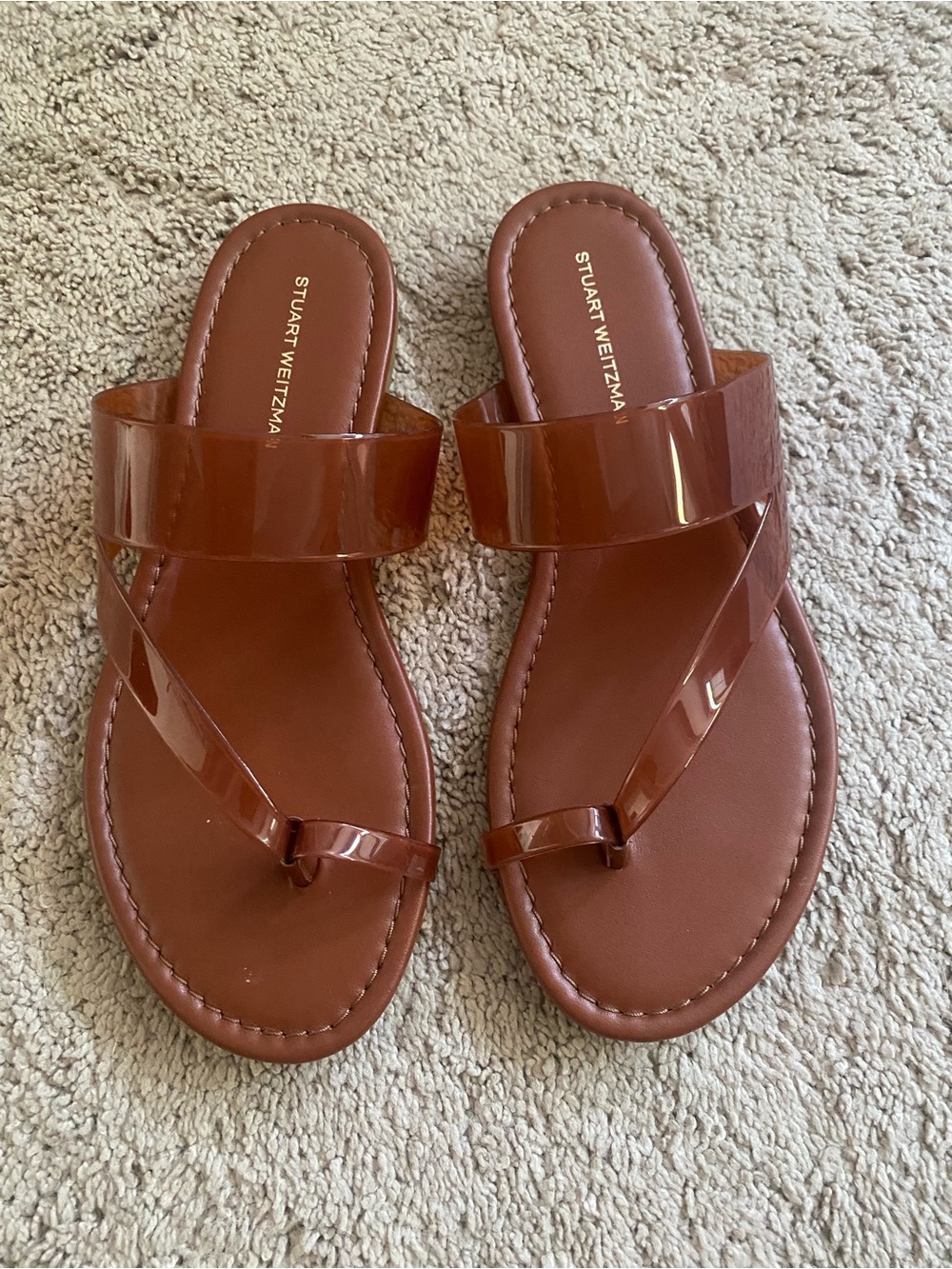 Stuart Weitzman Remy Slide toe strap Sandals